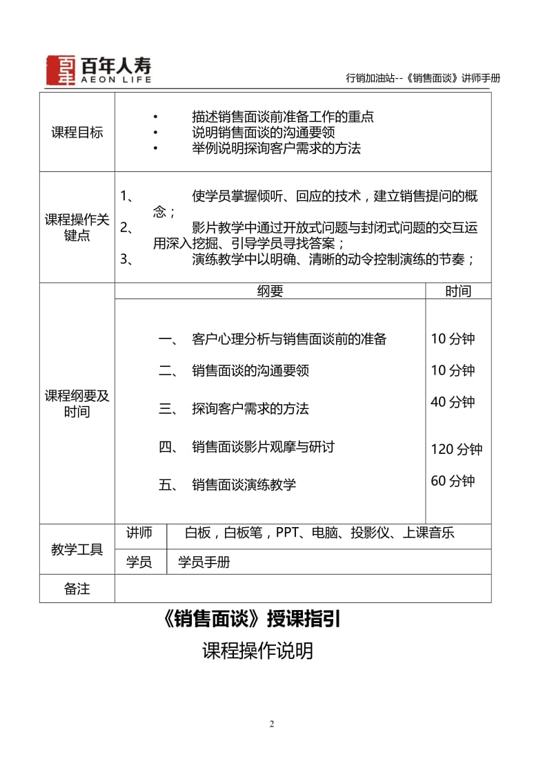 保险公司行销加油站培训讲师手册.docx_第2页