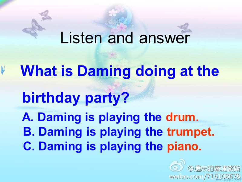 外研社小学英语六年级下册Module 5 Unit1 Daming is having a birthday party课件.ppt_第3页