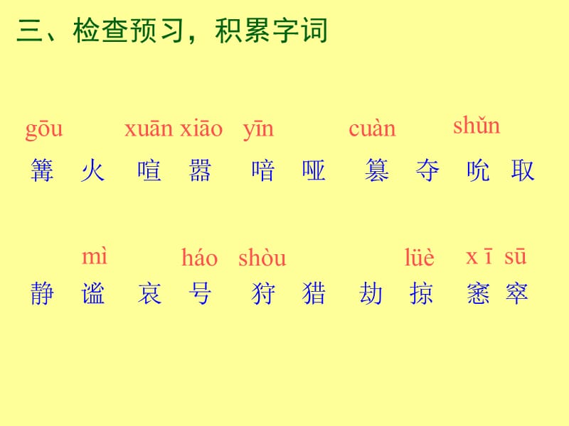 人教版初中语文七年级上册18《绿色蝈蝈》课件　精品.ppt_第3页