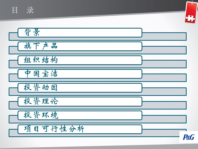 宝洁公司介绍概况以及在中国投资动因理论环境可行性分析.ppt_第2页