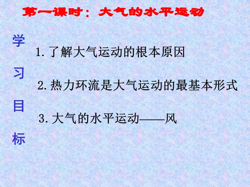 鲁教版高中地理必修一《大气运动》课件.ppt_第2页