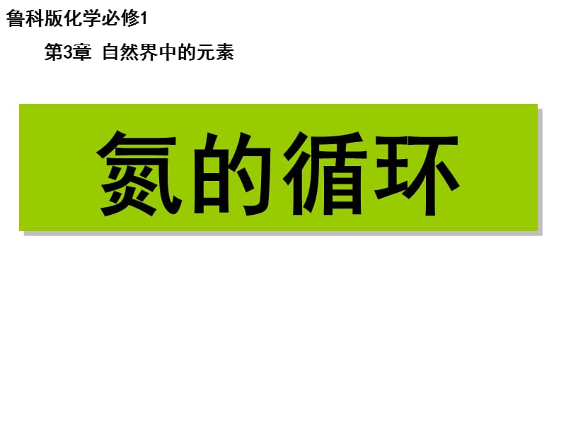 鲁科版高中化学必修1课件《氮的循环》 .ppt_第2页