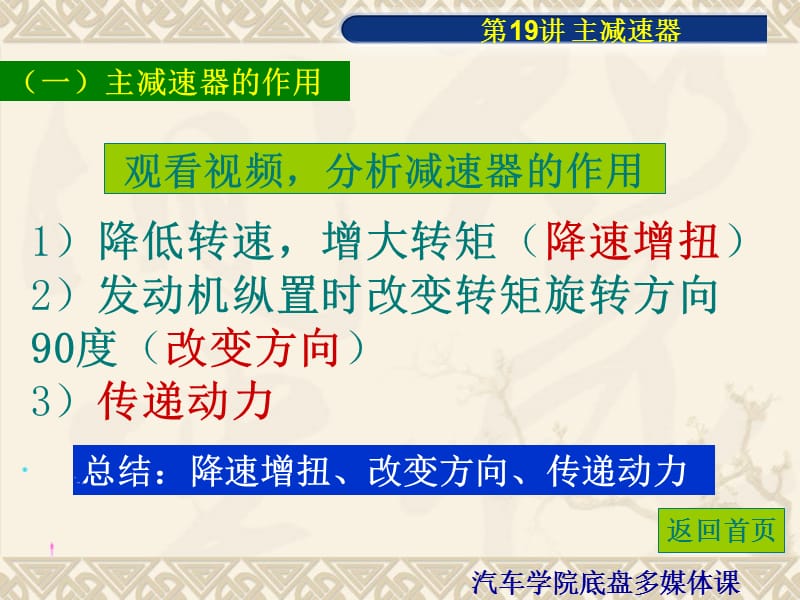 汽车学院地盘教学课件 讲义主减速器.ppt_第3页