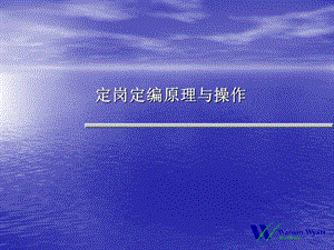 银行人力资源规划定岗定编原理与操作(95页).ppt