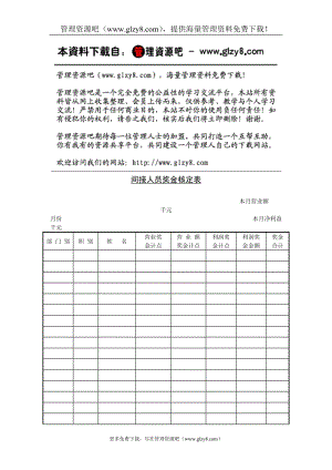 间接人员奖金核定.doc