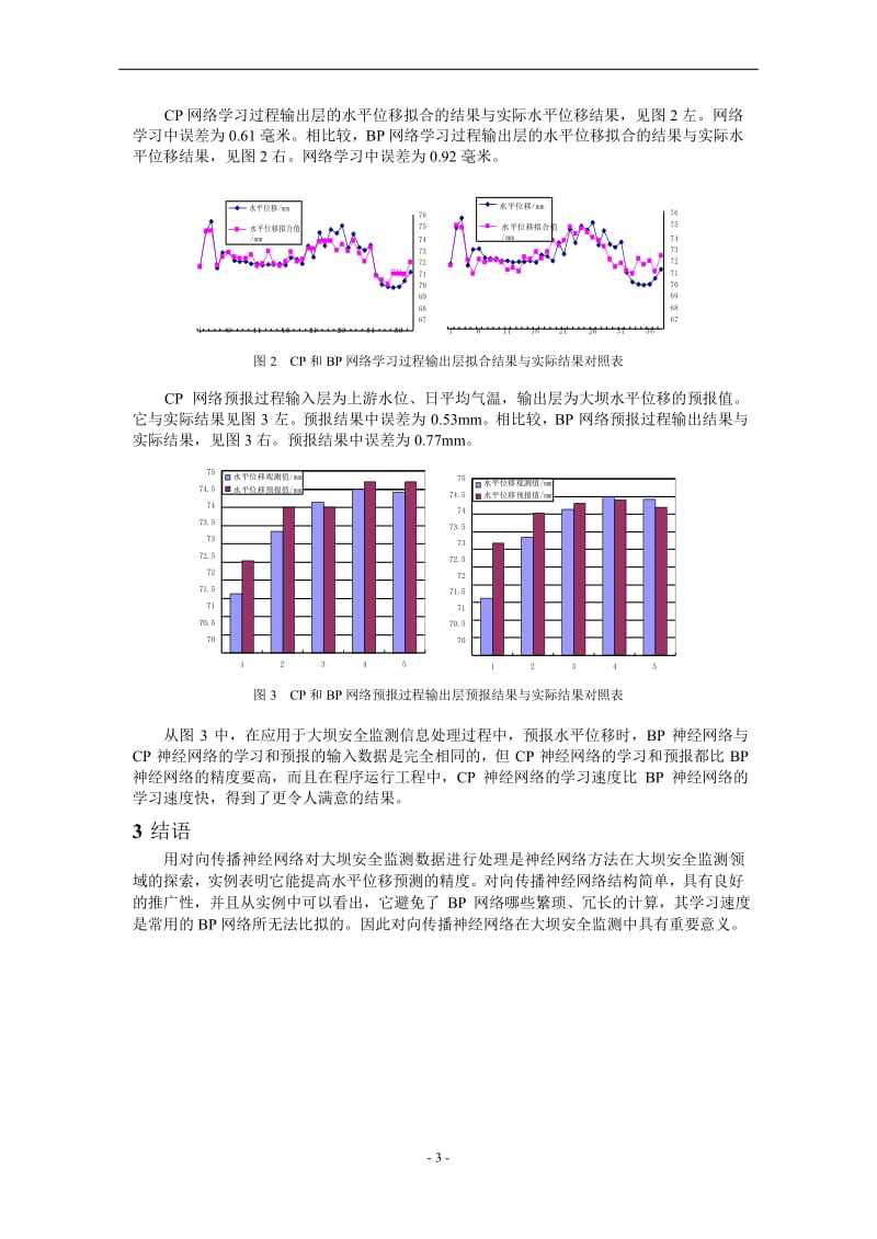 对向传播网络在大坝安全监测的数据处理中的应用.doc_第3页