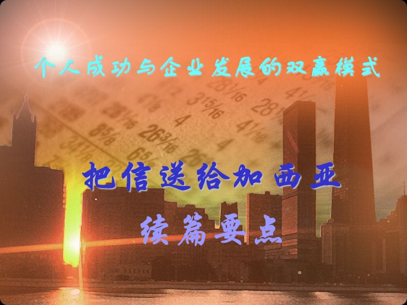 个人成功与企业发展的双赢模式.ppt_第1页