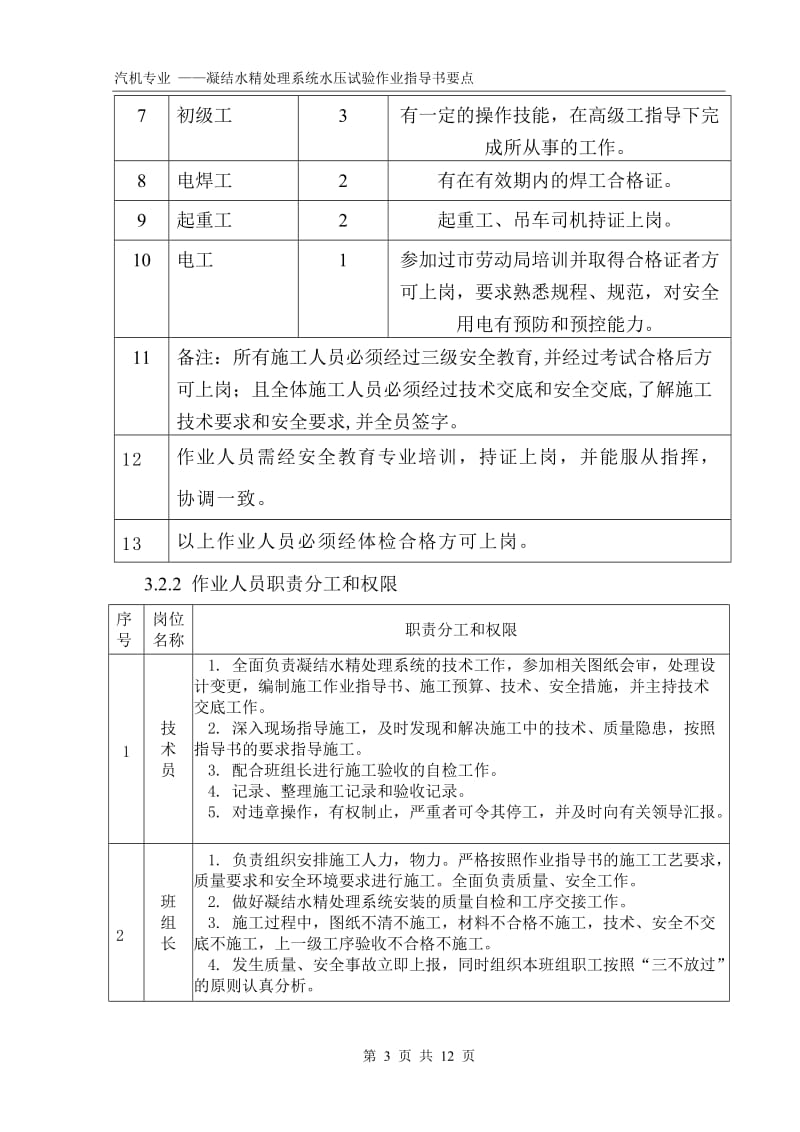 凝结水精处理系统水压试验作业指导书（国汽62） .doc_第3页