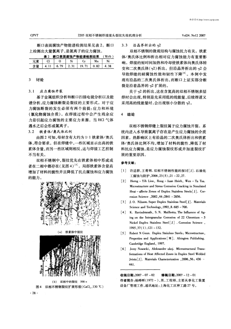 2205双相不锈钢焊接接头裂纹失效机理分析.pdf_第3页