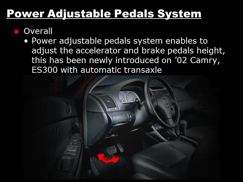 02Toyota Carryover-Power Adjustable Pedal System.ppt_第3页