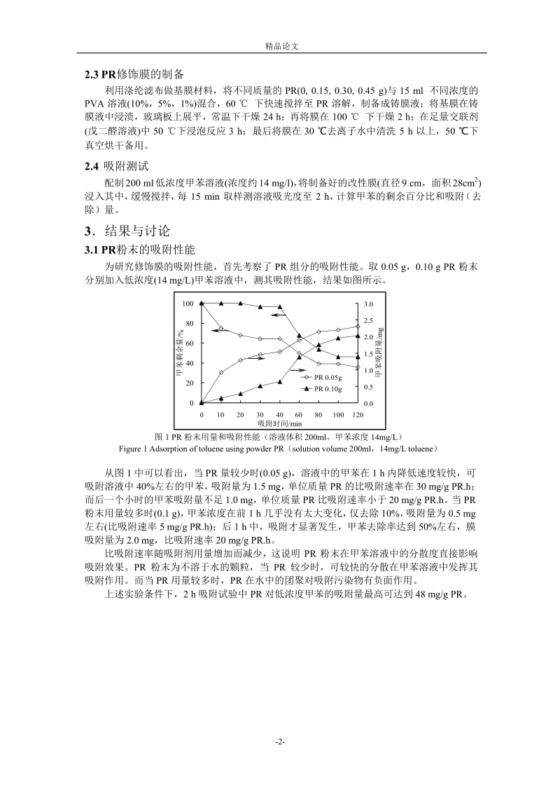 环糊精聚合物修饰膜的吸附性能研究.doc_第2页