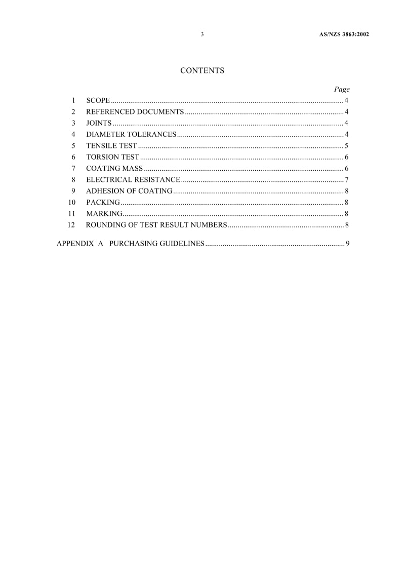 【AS澳大利亚标准】AS NZS 3863-2002 Galvanized mild steel wire for armouring of cables.doc_第3页