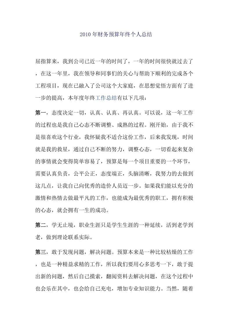 财务预算年终个人总结.docx_第1页