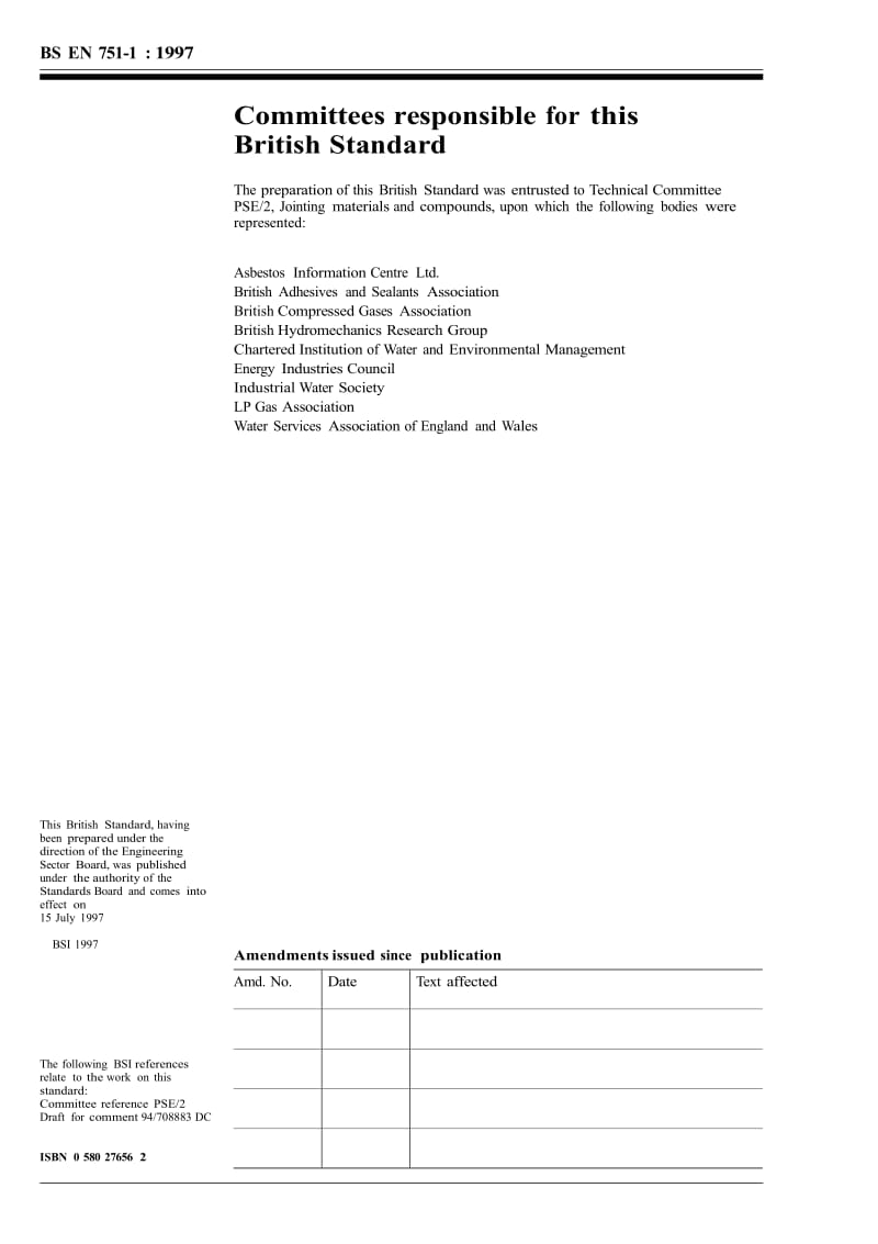 【BS英国标准】BS EN 751-1-1997 Sealing materials for metallic threaded joints in contact with 1st, 2nd and 3rd family gases and hot water Part 1.doc_第2页