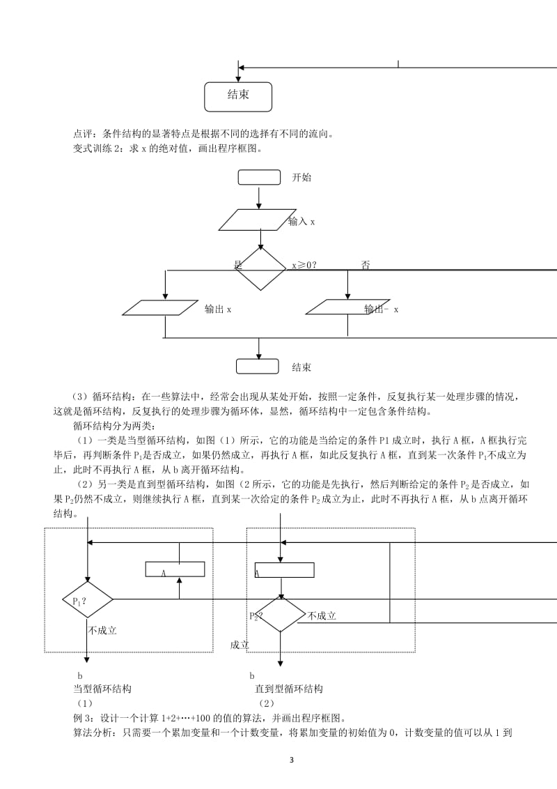 新课标 必修3全册学案1.1.2程序框图（教、学案） .doc_第3页