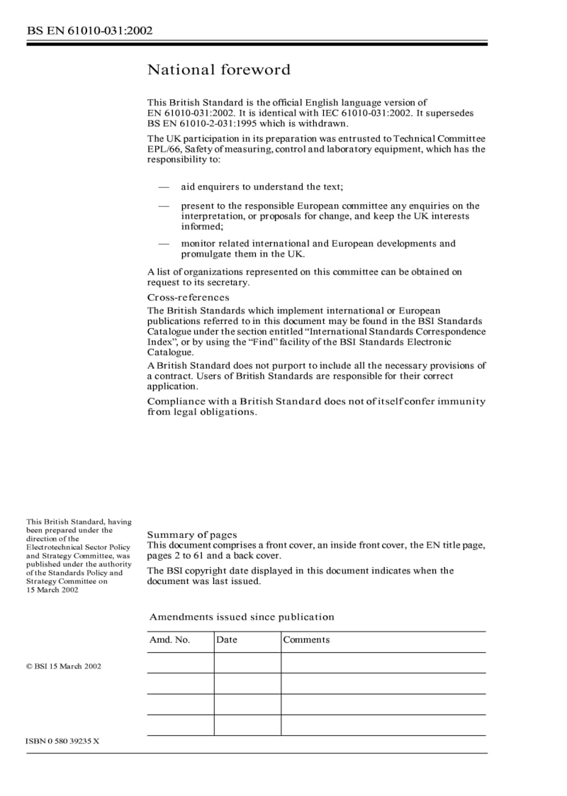 【BS英国标准】BS EN 61010-031-2002 Safety requirements for electrical equipment for measurement, control and laboratory use Part 03 1 Safety requirements for hand-held probe.doc_第2页