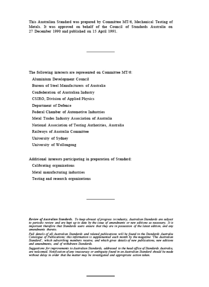 【AS澳大利亚标准】AS 1391-1991 Methods for tensile testing of metals.doc_第2页