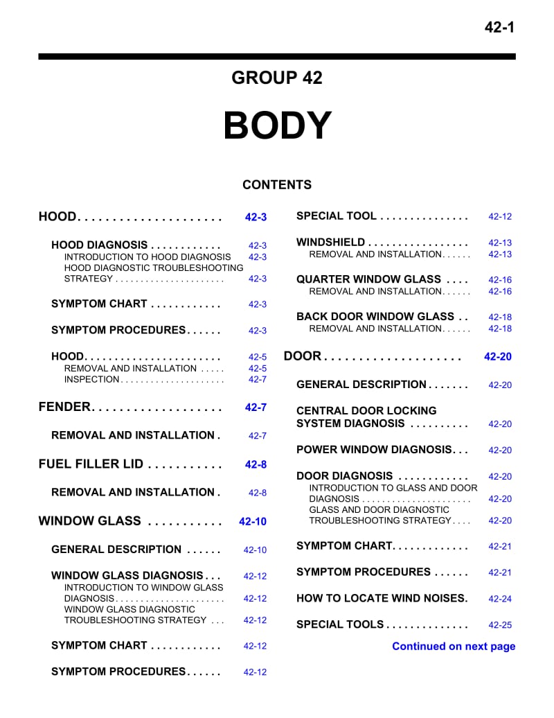 2006帕杰罗维修手册-BODY.pdf_第1页