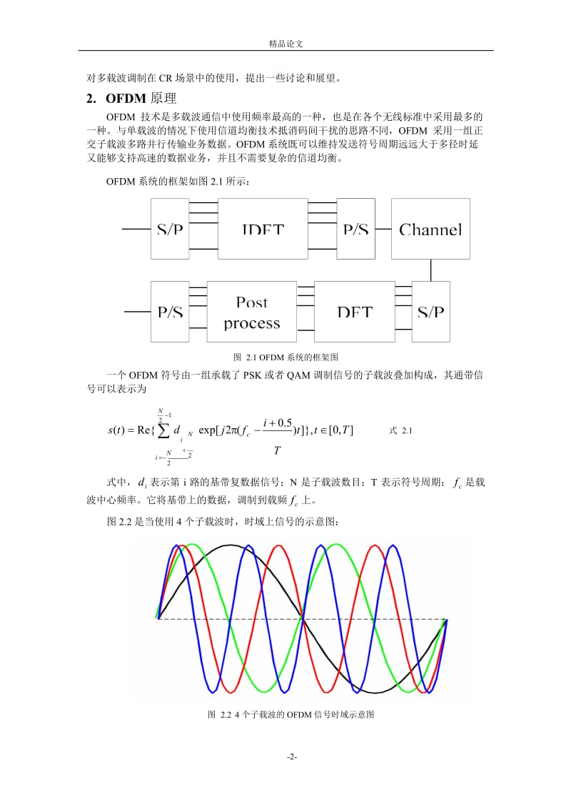 OFDMFMTCMT 的比较及其在 CR 系统中的应用.doc_第2页