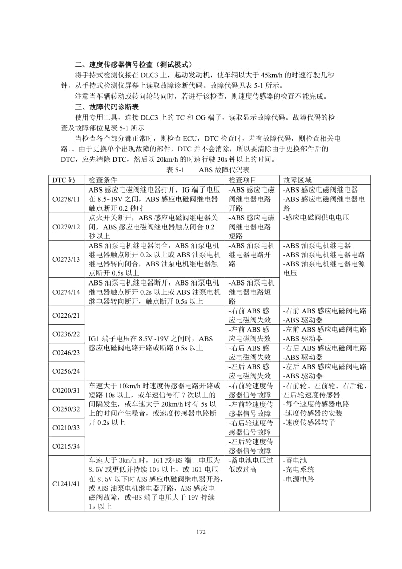 夏利2000维修手册第五章1ABS防抱死系统的维修.doc_第3页