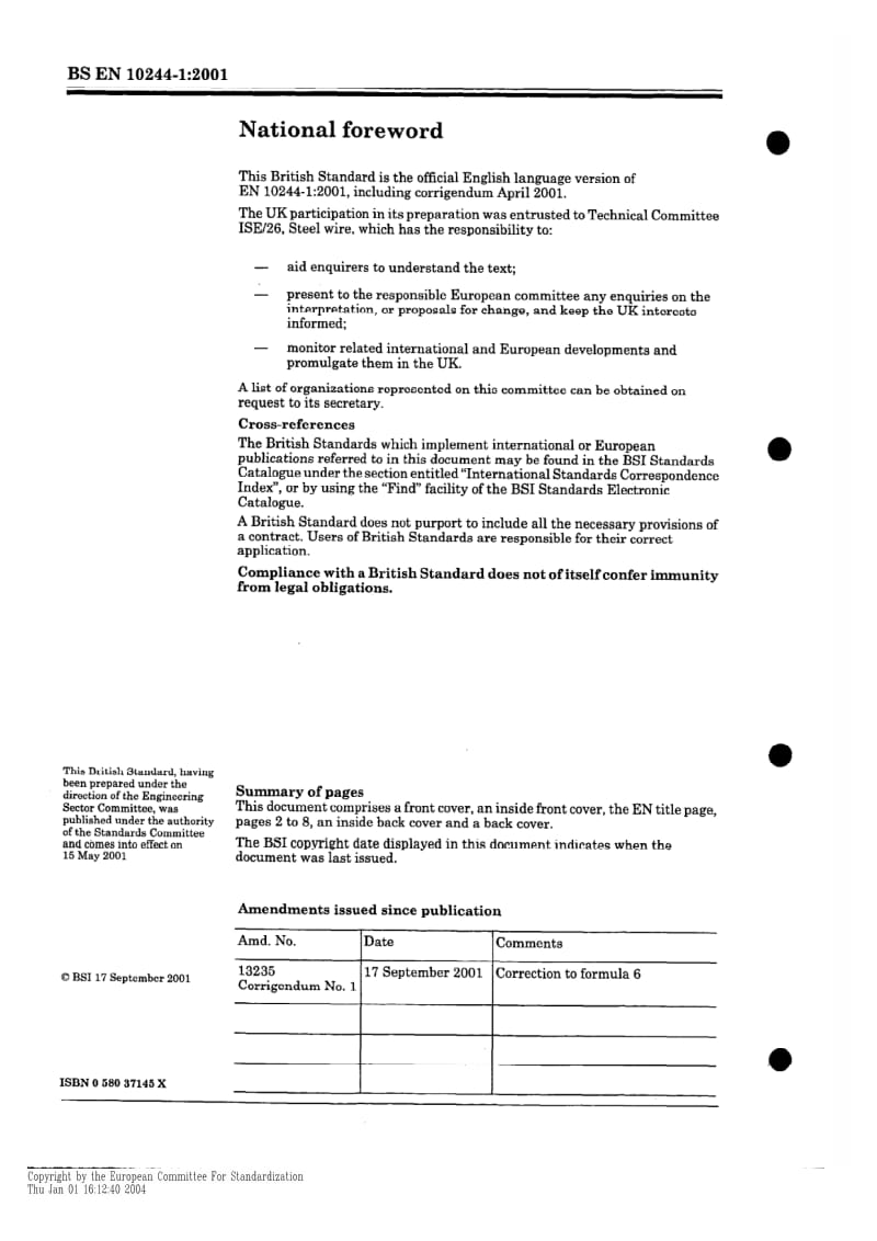 BS EN 10244-1-2001 钢线和线产品.钢线上的非有色金属涂层.一般原理.pdf_第2页