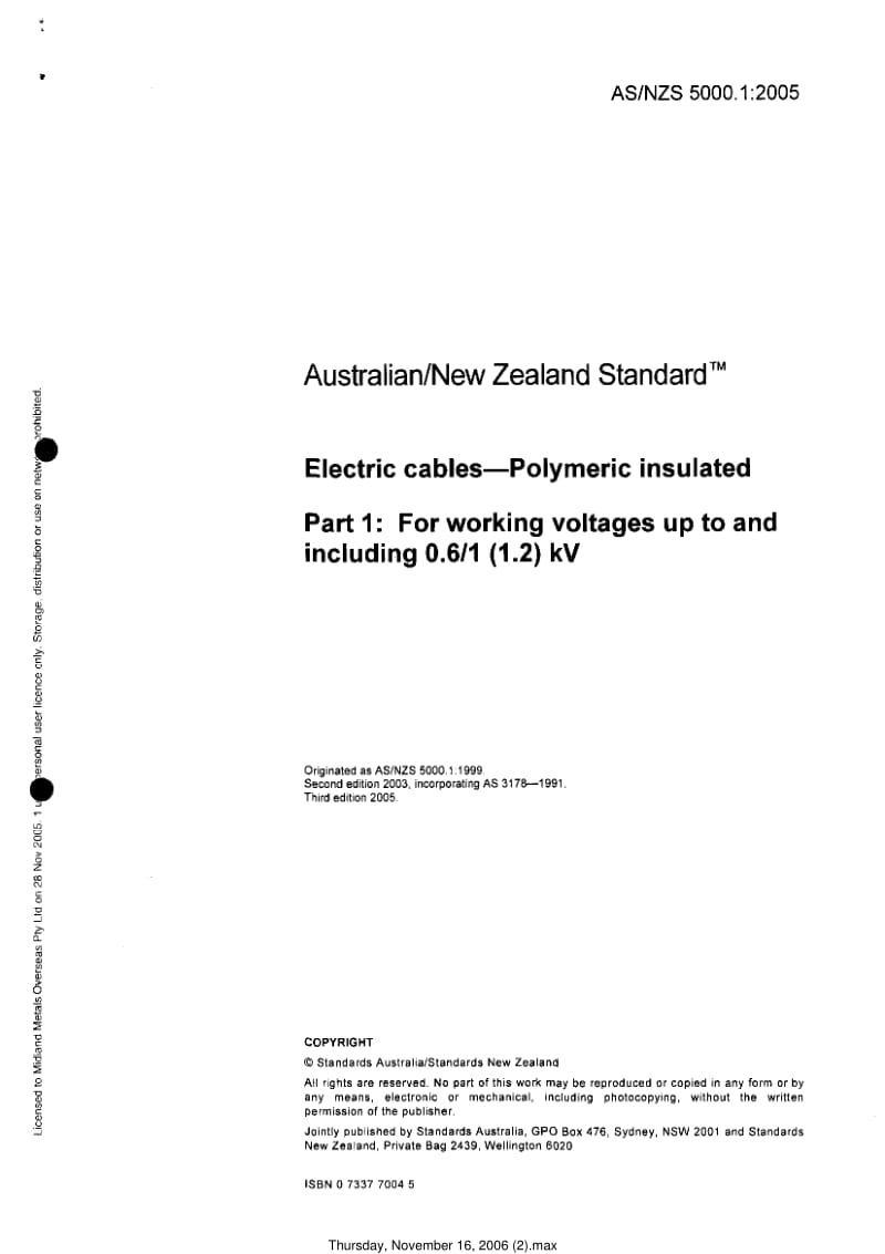 AS 5000-1-2005 Electric cables - Polymeric insulated - Part 1 For working voltages up to and including 0.61 (1.2)kV.pdf_第3页