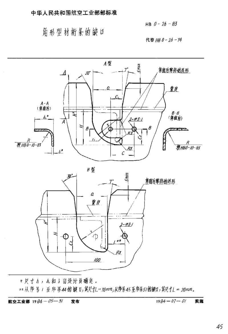 56798角形型材桁条的缺口 标准 HB 0-26-1983.pdf_第1页