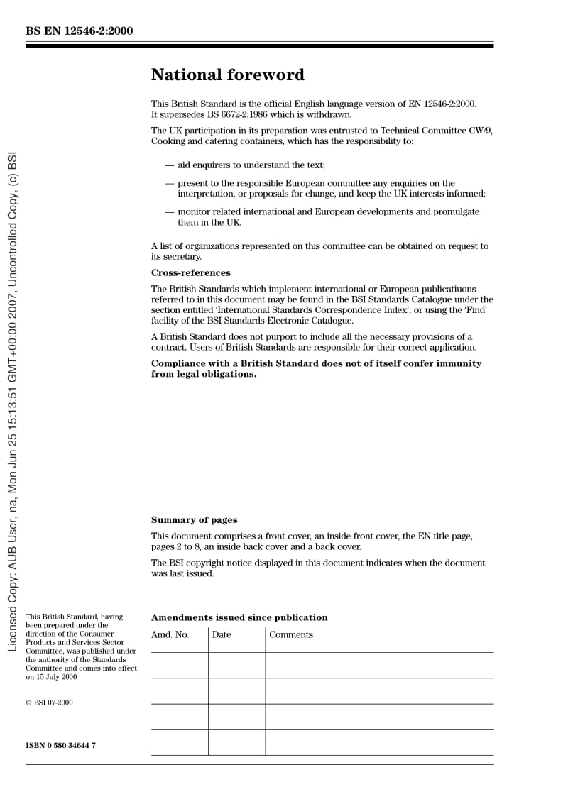 BS EN 12546-2-2000 Materials and articles in contact with foodstuffs D Insulated containers for domestic use D Part 2 Specification for insulated bags and boxes.pdf_第2页