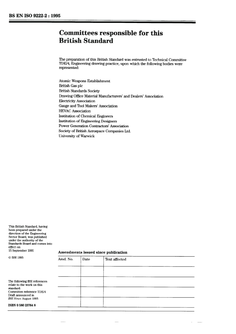 BS 308-1.15-1995 Technical drawings. Seals for dynamic application. Detailed simplified representation.pdf_第2页