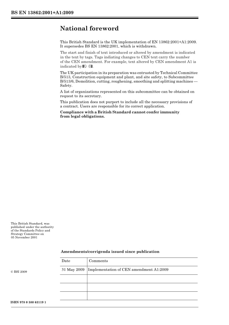 BS EN 13862-2009 Floor cutting-off machines — Safety.pdf_第2页