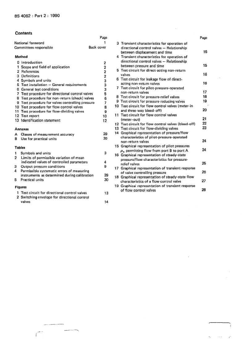 BS 4062-2-1990 液压动力系统阀门.第2部分性能测定方法.pdf_第2页