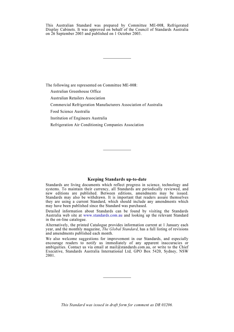 AS 1731.1-2003 Refrigerated display cabinets Part 1 Terms and definitions.pdf_第2页