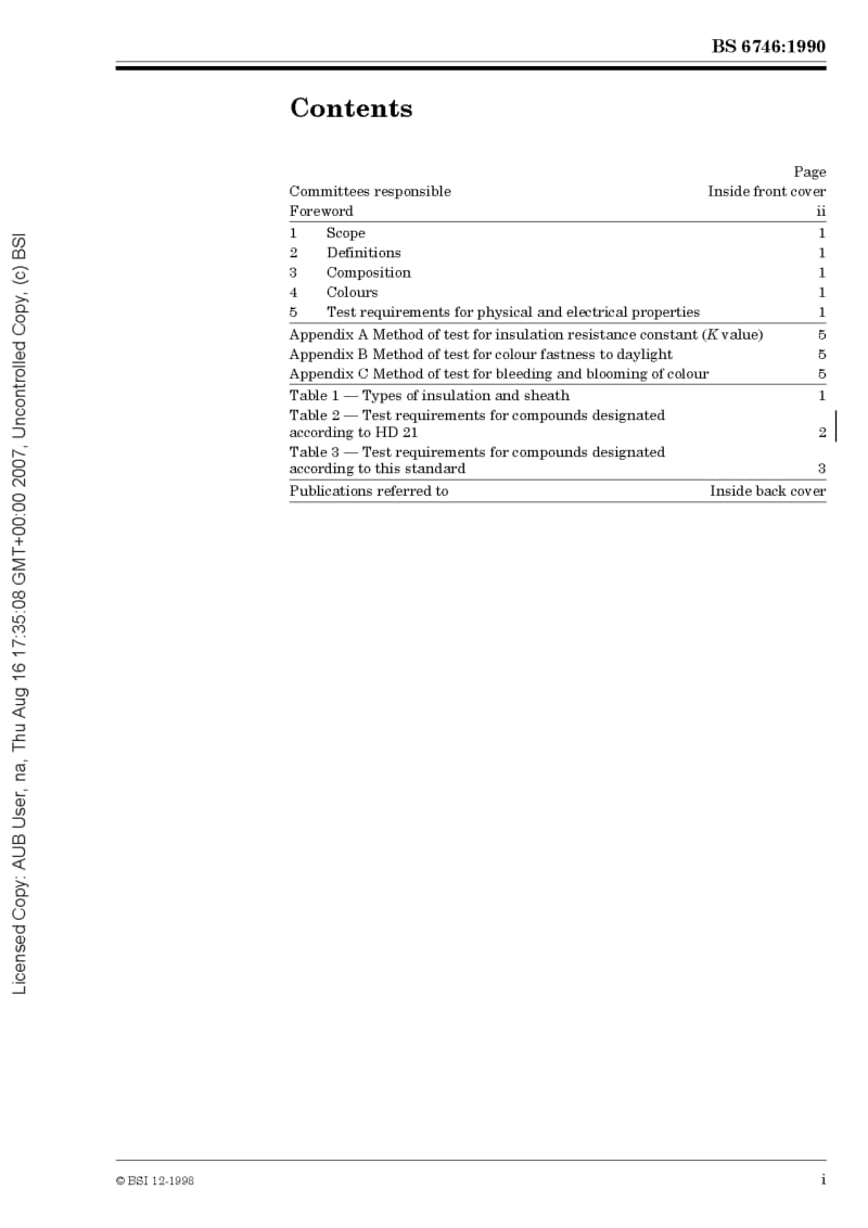 BS 6746-1990 Specification for PVC insulation and sheath of electric cables1.pdf_第3页