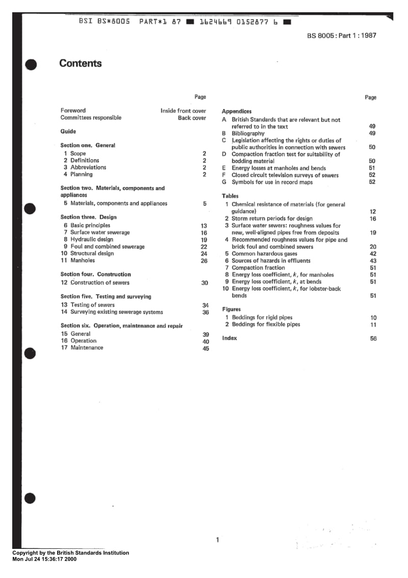 BS 8005-1-1987 Code of practice for Pipelines Part 2 Pipelines on land design, construction and installation — Section 2.5 Glass reinforced thermosetting plastics.pdf_第3页