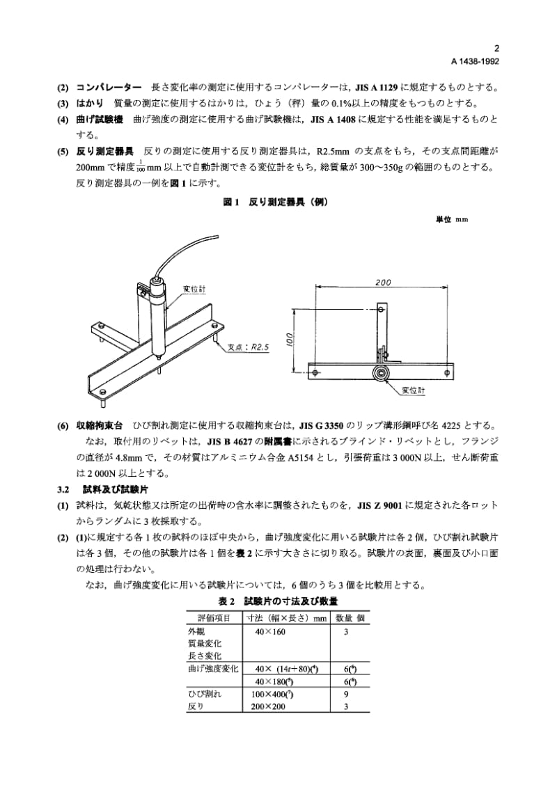 JIS A1438-1992 建筑用外壁板类的耐水性试验方法.pdf.pdf_第2页