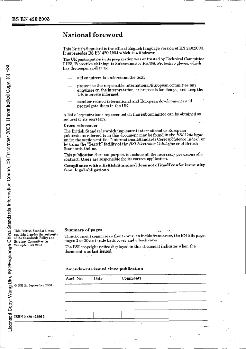 BS EN 420-2003 防护手套的一般要求和试验方法2.pdf_第2页