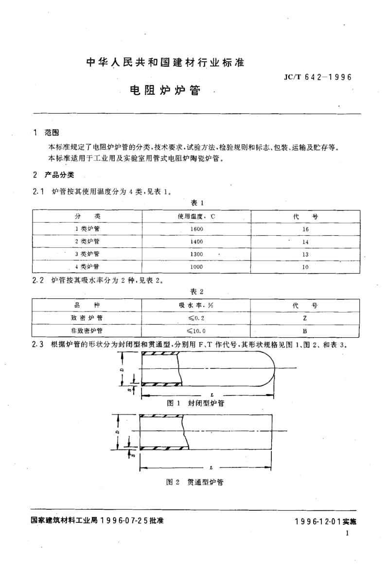 58816电阻炉炉管 标准 JC T 642-1996.pdf_第3页