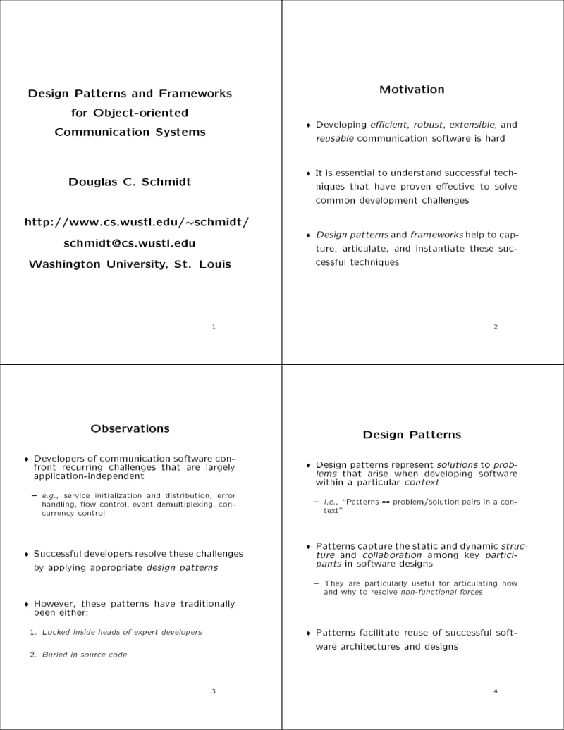 Design Patterns And Frameworks For Object-Oriented Communication Systems.pdf_第1页