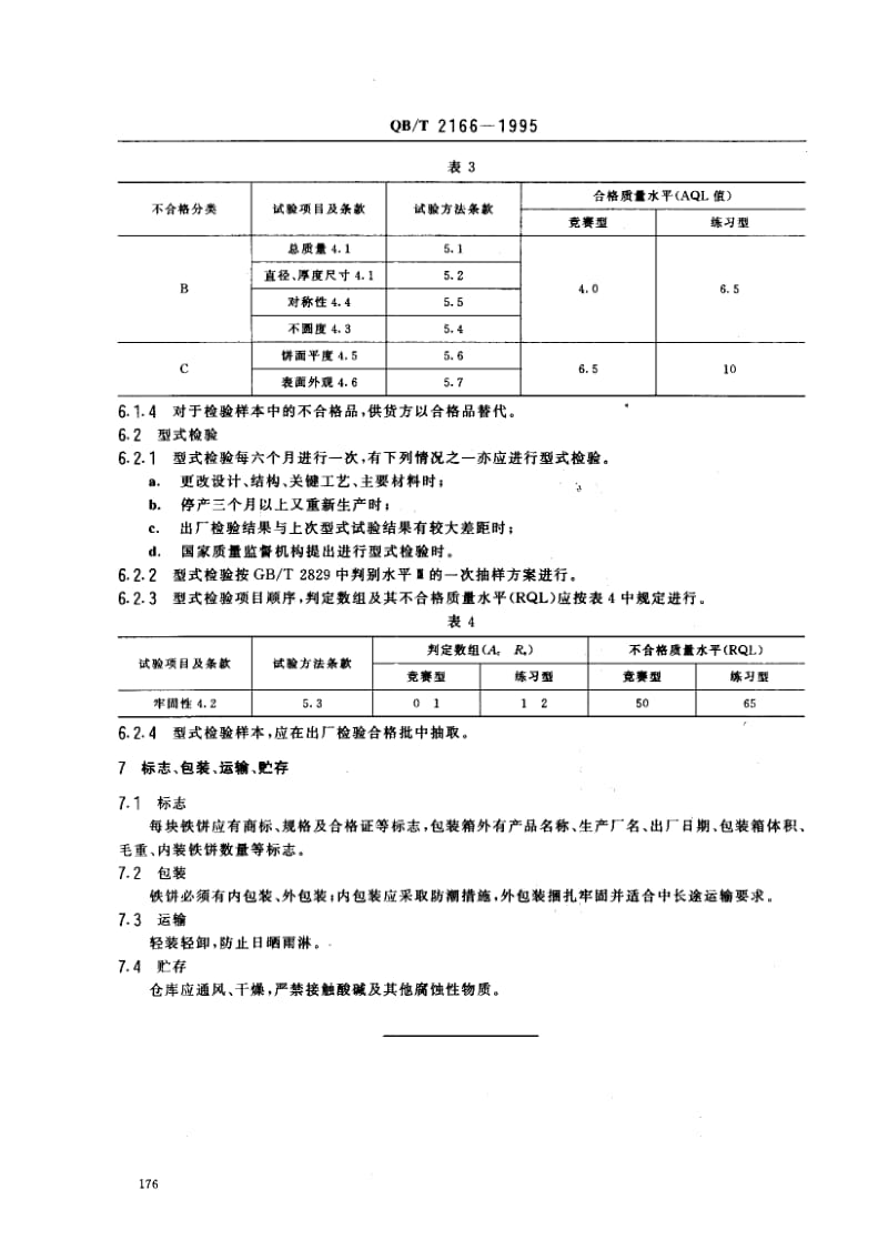 75374 铁饼 标准 QB T 2166-1995.pdf_第3页