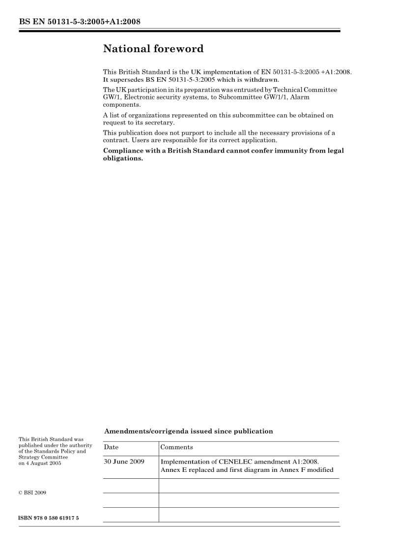 BS EN 50131-5-3-2008 Alarm systems — Intrusion systems Part 5-3 Requirements for interconnections equipment using radio frequency techniques.pdf_第2页