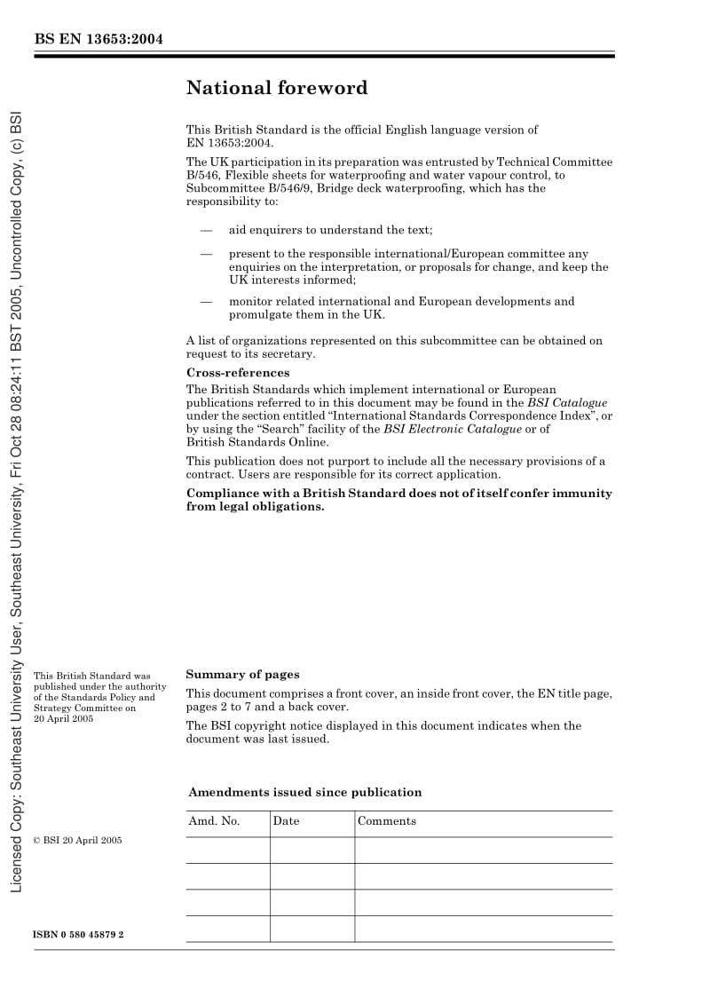 BS EN 13653-2004 Flexible sheets for waterproofing.pdf_第2页