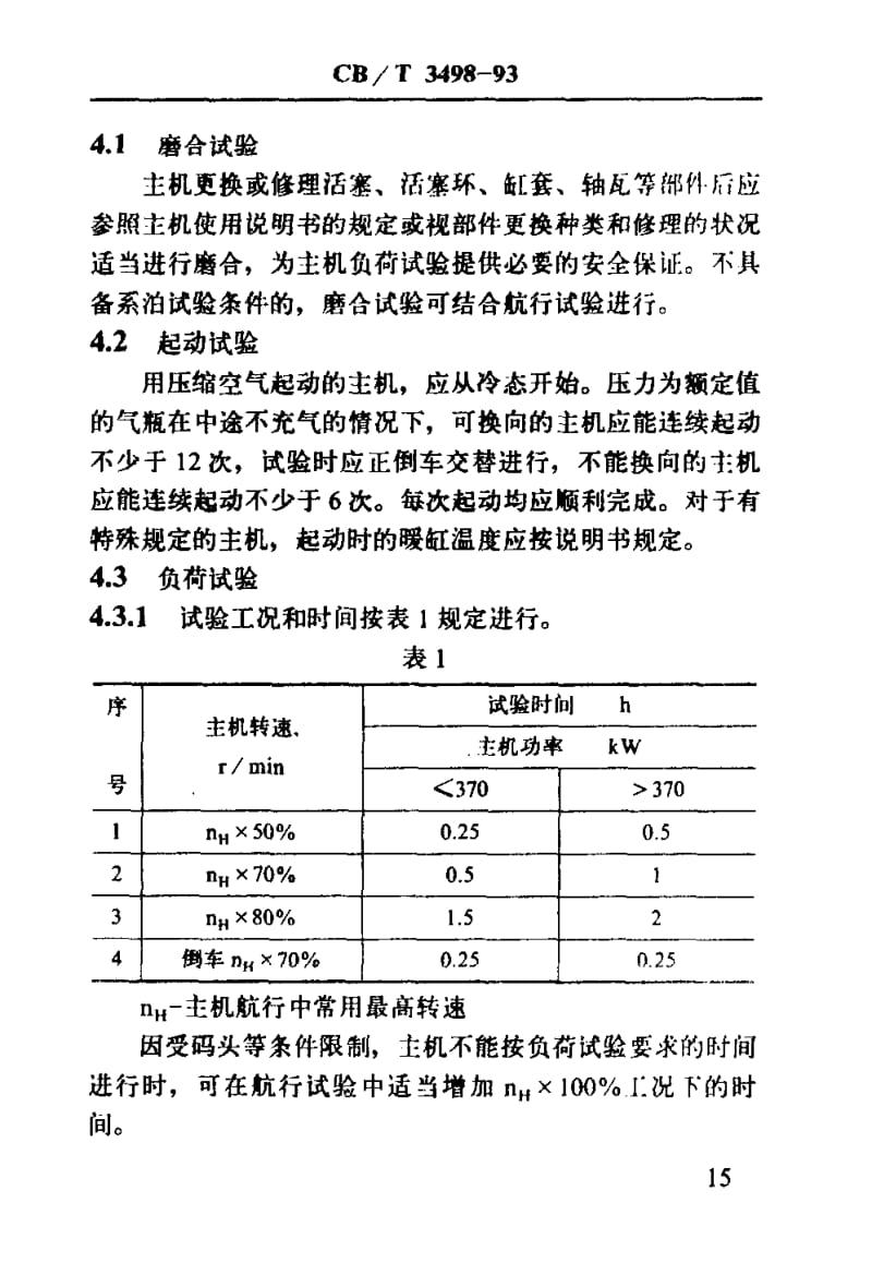 60252船用柴油主机修理后试验技术要求 标准 CB T 3498-1993.pdf_第2页