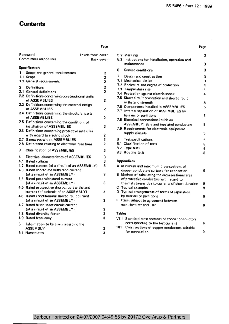 BS 5486-12-1989 Low-voltage switchgear and controlgear assemblies. Specification for particular requirements of type-tested miniature circuit-breaker boards.pdf_第3页