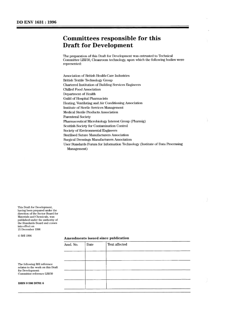 BS DD ENV 1631-1996 净化间技术.净化间和空气净化设备的设计、制造和操作.pdf_第2页