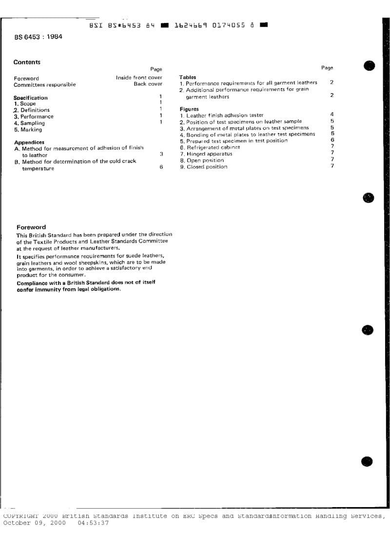 BS 6453-1984 服装用皮革性能规范.pdf_第2页