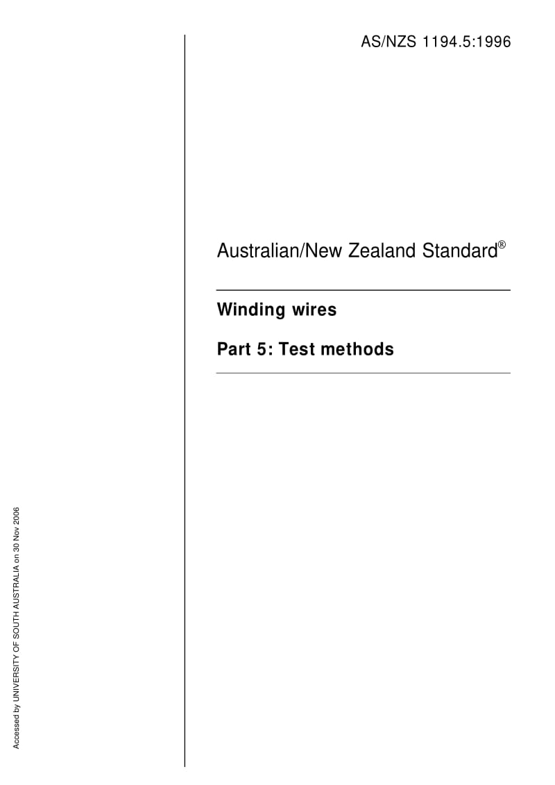 AS 1194-5-1996 Winding wires Part 5 Test methods.pdf_第1页