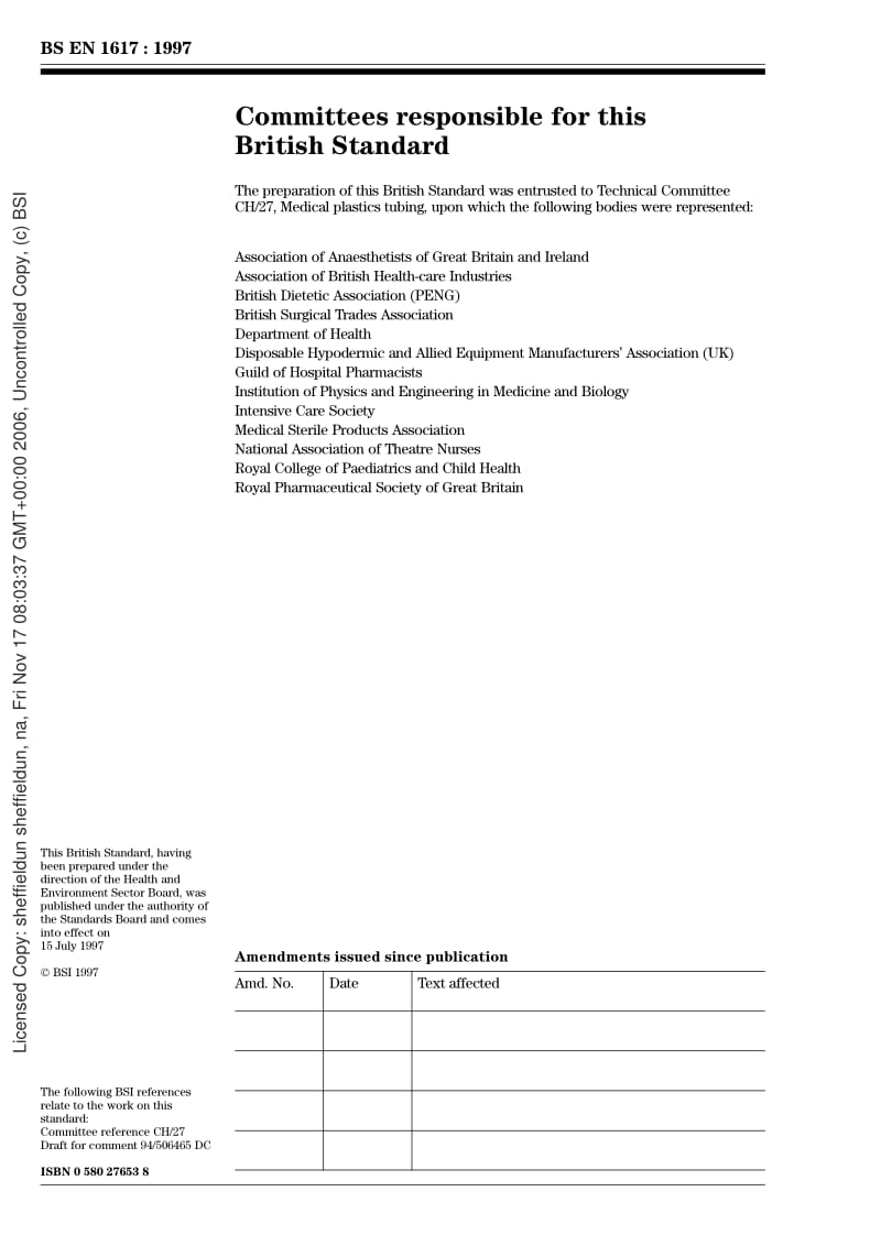 BS EN 1617-1997 Sterile drainage catheters and accessory devices for single use.pdf_第2页