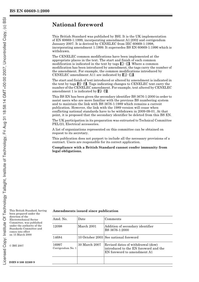 BS EN 60669-1-2000(+A1-2002+C1-2007) Switches for household and similar fixed-electrical installations — Part 1 General requirements1.pdf_第2页