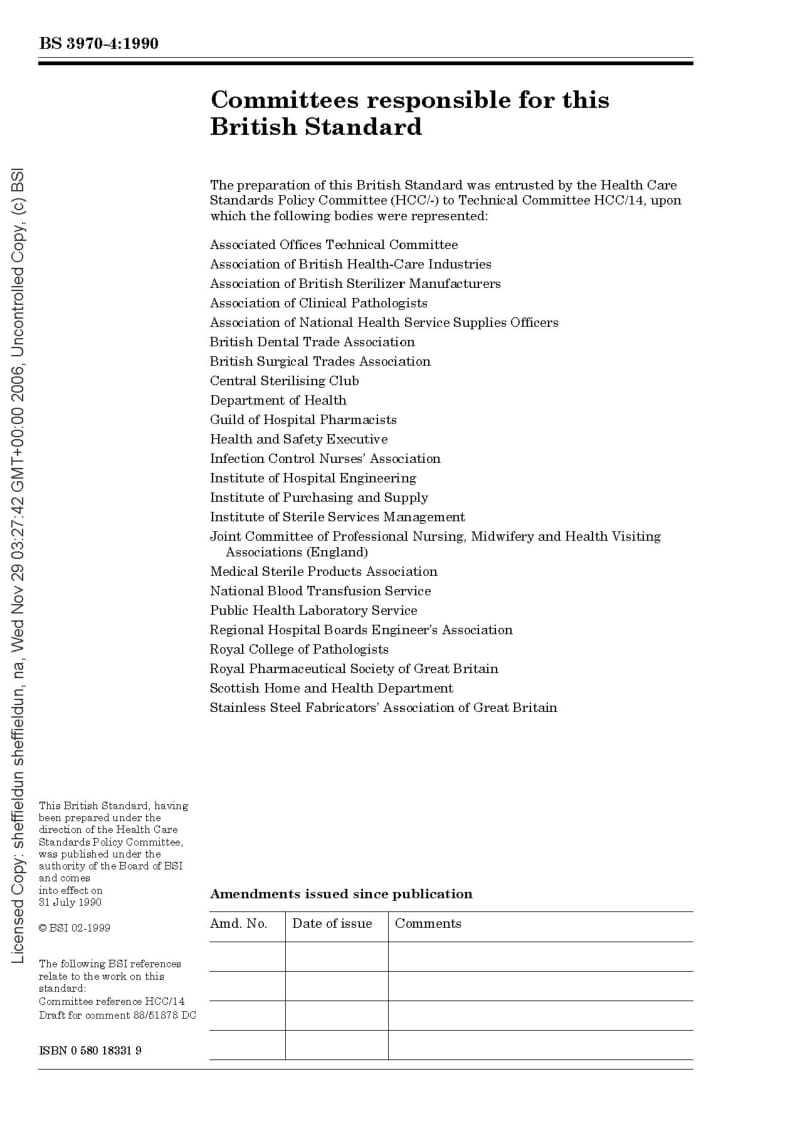 BS 3970-4-1990 Sterilizing and disinfecting equipment for medical products — Part 4 Specification for transportable steam sterilizers for unwrapped instruments and utensils.pdf_第2页