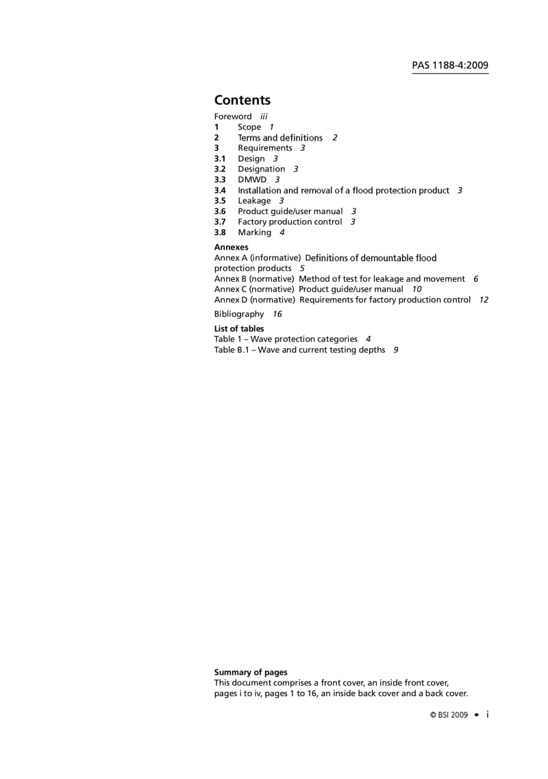 BS PAS 1188-4-2009 防洪产品的规范.可卸产品.pdf_第3页